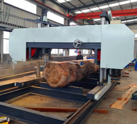 Horizontal 80HP Large Bandsaw Mill 2000mm Wood Saw Milling Machine