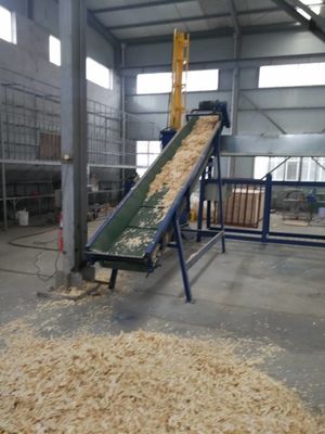 Wood shaving machine packaging,Wood shavings bagging machine with air cooling