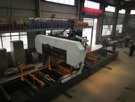 Hydraulic Horizontal Log Band Saw Big Automatic Wood Sawmill For Sawing Wood