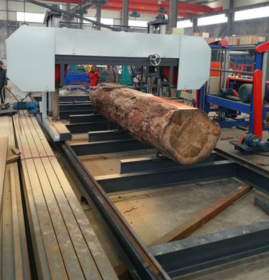 MJ2500 Horizontal Band Sawmill Machine 2500mm Big Size Wood Cutting Sawmill