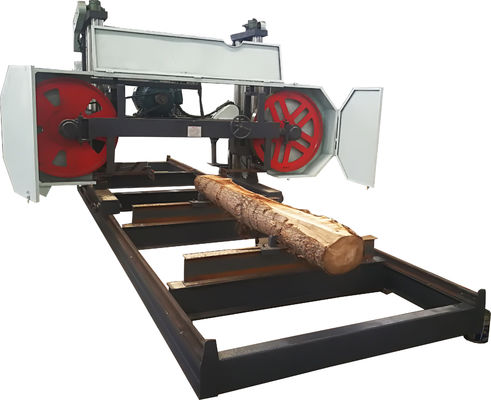 Big size diesel horizontal log cutting bandsaw wood saw mill for hardwood