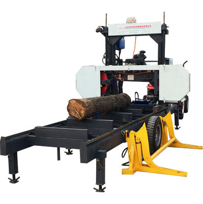 Shandong Horizontal Wood Portable Band Saw Sawmill Log Sawing Machine