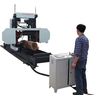 Horizontal band saw machine for wood cutting,portable saw mill,wood working machine