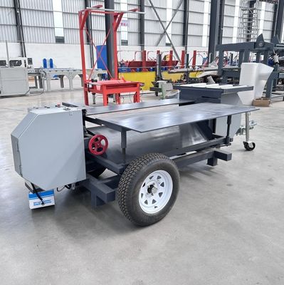Mobile Wood Pallet Dismantling Sawmill Wood Tray Pallet Cutting Splitting Recycling Machine