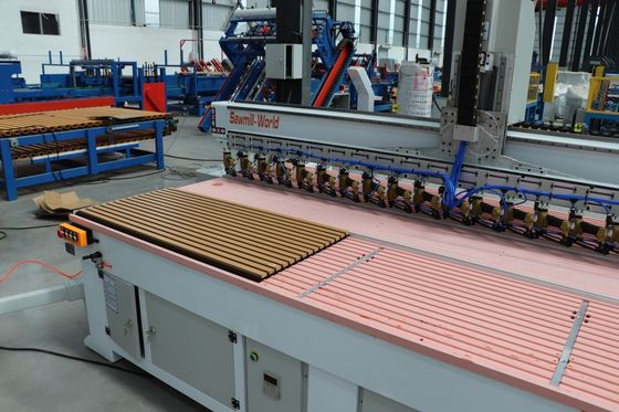 SHDJ3000 Wide Grooved Acoustic Panel Nailing Machine for Wood Slat Wall Panel Production