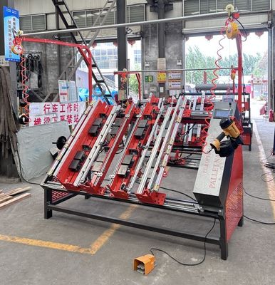Pneumatic Wood Pallet Machine Semi-automatic Nailer Wood Sawdust Block Pallet Making Machine