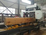 Hydraulic Horizontal Band Saw Log Cutting Sawmill with log rotation and loader