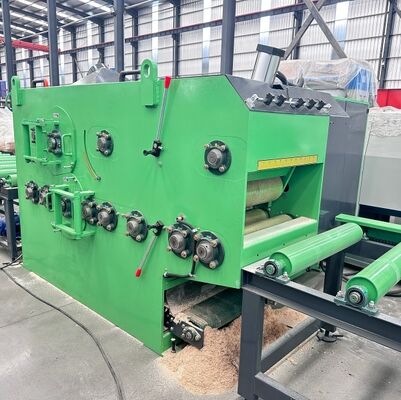 Industrial Double Arbor Multi Rip Saw with 300mm Cutting Height, 600mm Infeed Width, and 75KW Bottom Arbor