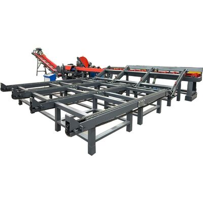 50-Ton Hydraulic Thrust Mobile Fully Automated Firewood Processor for 600mm Log Diameter
