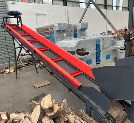 50-Ton Hydraulic Thrust Mobile Fully Automated Firewood Processor for 600mm Log Diameter