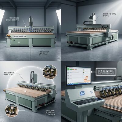 SHDJ2700H Automatic Acoustic Panel Nailing Machine for Wood Slat Wall Sound Insulation Panels