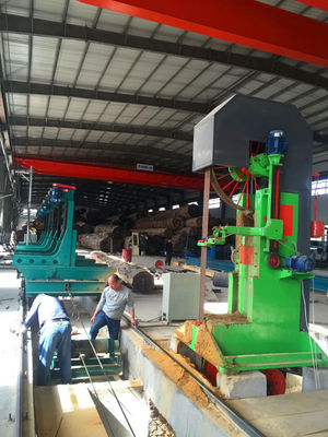 MJ3212 CNC automatic wood cutting vertical band saw machine, log vertical sawmill