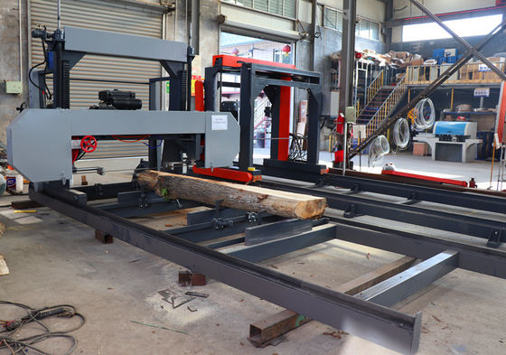 Diesel portable sawmill, Diesel engine horizontal wood band saw