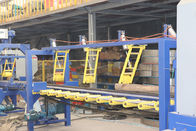 Twin vertical wood band saw, log sawing sawmill machine with frequency feeding