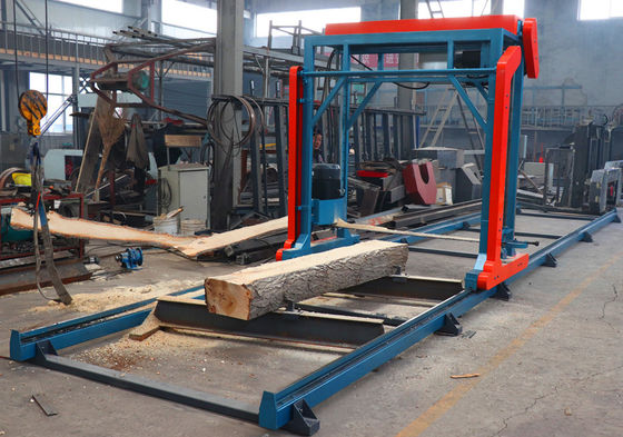 Electric Automatic walking Timber Cutting Chain Sawmill For Sale