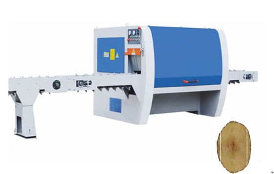 Automatic Round log cutting Multi Blade Circular Rip Saw Production Line