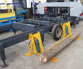 22HP-27HP Wood Portable Sawmill With Hydraulic Log Loading Arm