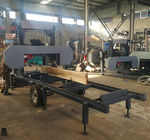 HOT SALES!!! Portable Diesel Engine Mobile Band Sawmill /Horizontal bandsaw Mill