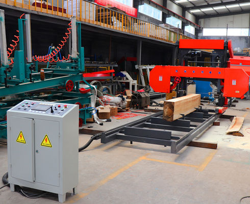 Automatic Wood Portable Sawmill 1600mm Horizontal Band Saw Mill