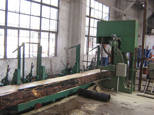 40'' Wood Log cutting vertical band saw machine band sawmills with carriage