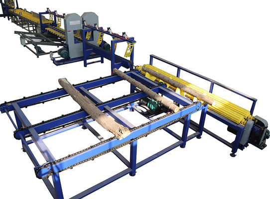 Timber Sawmill Machine Production Line, Twin Heads Vertical Band Saw