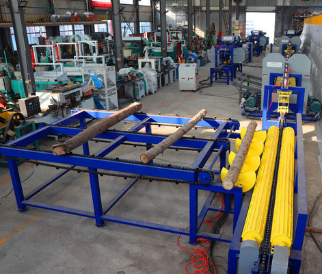 Timber Sawmill Machine Production Line, Twin Heads Vertical Band Saw