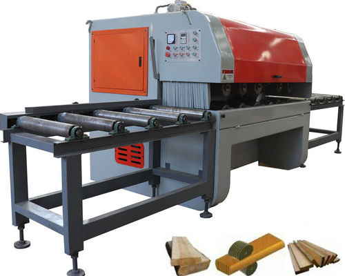 Square Timber Multiple Rip Saw Woodworking Machine 400mm Sawing Width