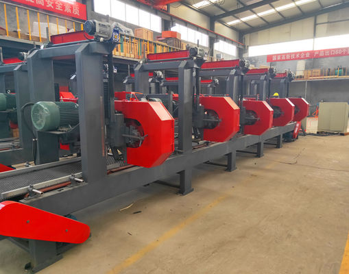 Multiple Heads Horizontal Resaw Bandsaw,Multi Blade Sawmill Machine 2 3 4 5 6 Heads Horizontal Resaw Bandsaw