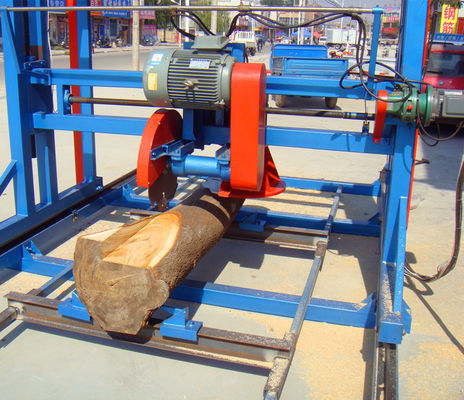 2000mm Angle Cutting Table Saw Mill Timber Wood Cutting Machine With Rails