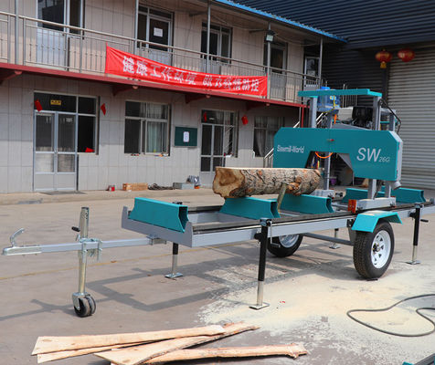 Gasoline Forestry Portable Band Sawmill Machine,Portable Band Sawmill Machine For Wood Cutting