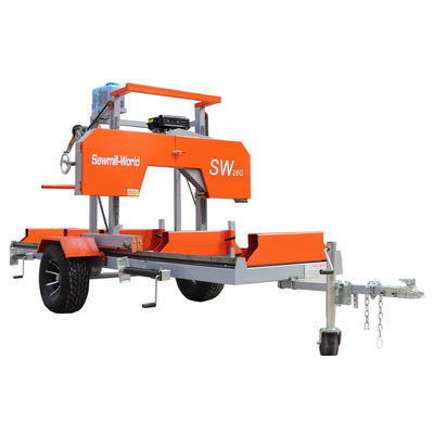 Gasoline Forestry Portable Band Sawmill Machine,Portable Band Sawmill Machine For Wood Cutting