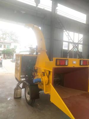 Wood Chipper processing Machine Wood Crusher Price, Diesel Crusher with wheels for wood branches