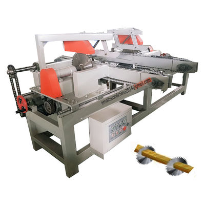 Wood Cutting Off Circular Sawmill, Multiple Heads Wood Slasher Saw Machine