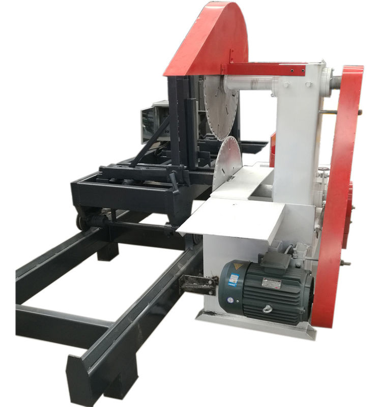 Electric Motor Circular Sawmill For Wood,Twin Blades Circular Saw Machine