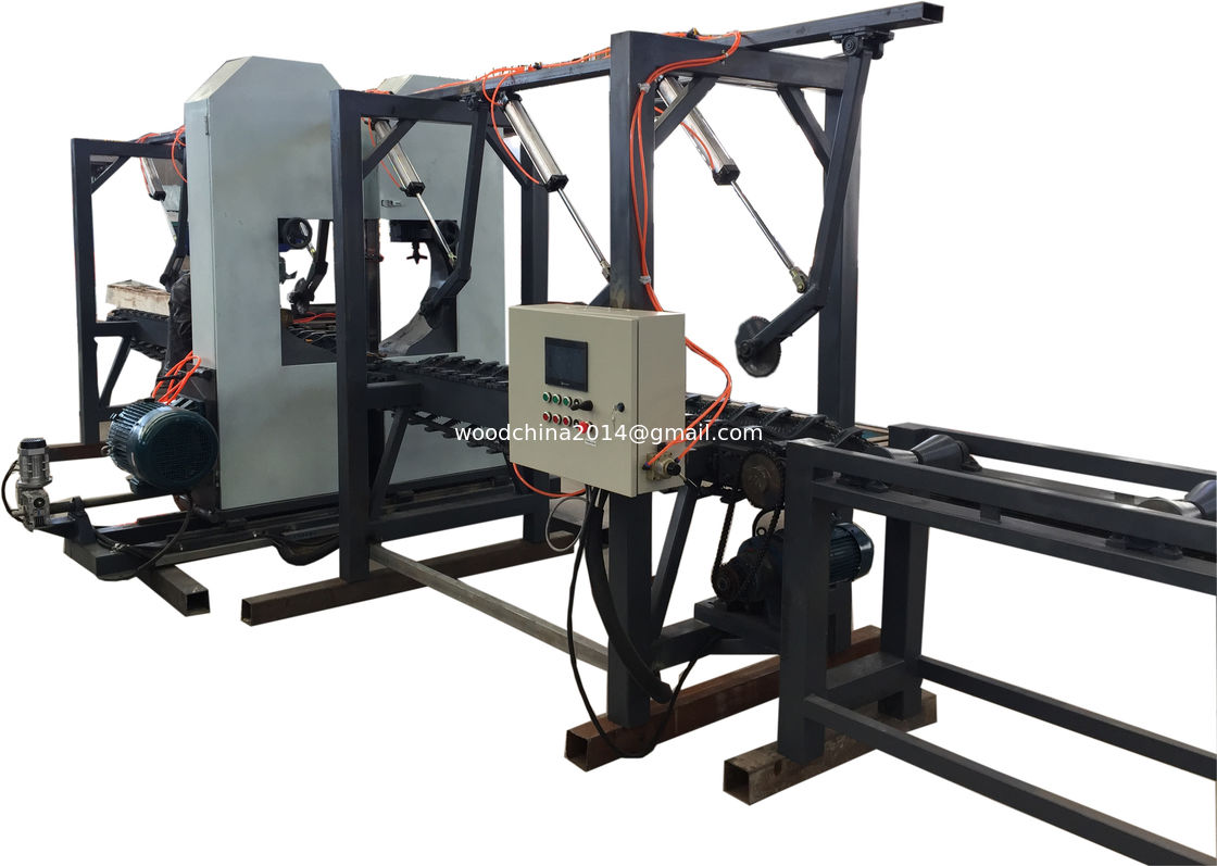 Automatic Twin Vertical Band Saw Log Double Cutting Band Sawmill