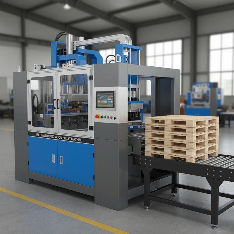 Fully Automatic Wood Pallet Machine with Intelligent Control System for Consistent Output