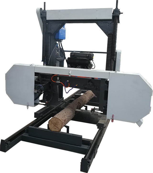 Wood cutting band saw machine, Horizontal Log Band Saw Diesel Portable