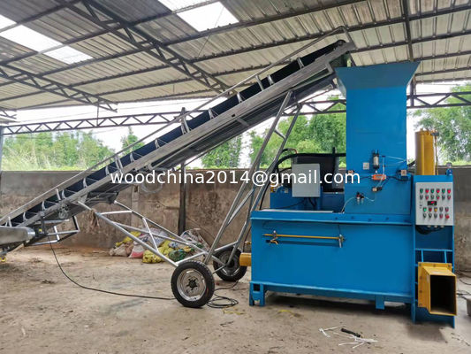 Wood Shaving Press Baling Sawdust Baler Machine , Sawdust Shaving Bagging Machine