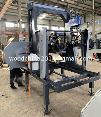 Horizontal bandsaw mill Portable Sawmill for big size wood cutting, Portable wood saw machine