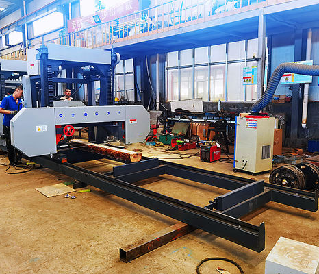 Diesel Portable Horizontal Band Sawmill Machine, Wood Band Saw Mill, Portable Sawmill For Sale