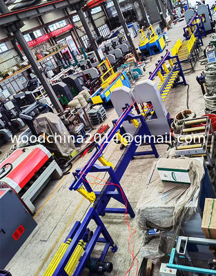 Automatic Vertical Twin Blade Saw Bandsaw Mill Machine For Woodworking Machinery Sawmill