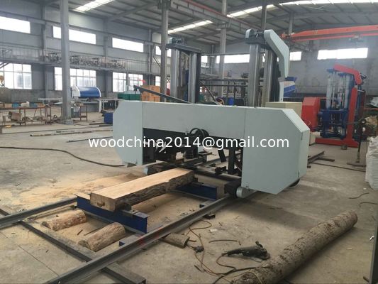 MJ2000D Large Wood Horizontal Bandsaw Mill With 60 HP Diesel Engine