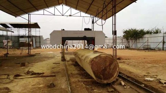 Large Size Horizontal Band Saw Wood Saw Machine / Big Tree Heavy Duty Sawmill