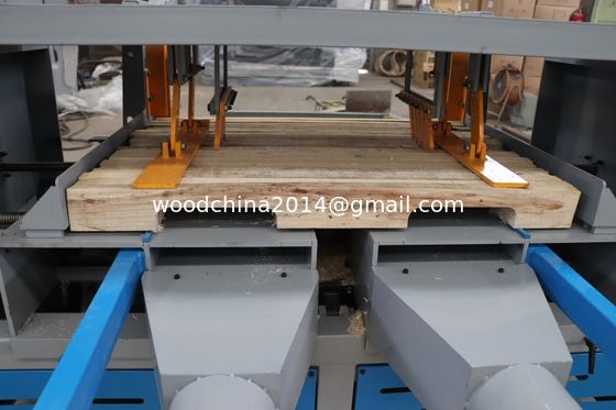 Double blade heads Pallet Notcher Machine, Wood Pallet Notcher for american tray