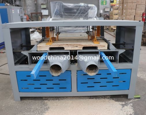 Double blade heads Pallet Notcher Machine, Wood Pallet Notcher for american tray