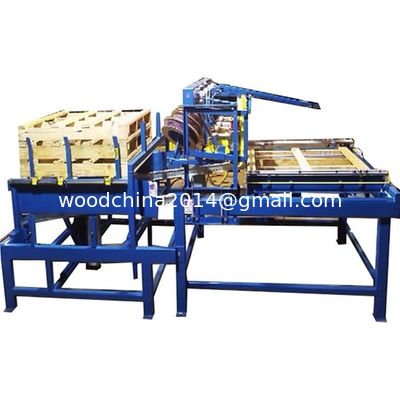 Pneumatic Semi Automatic Pallet Nailing Machine With Palletizer