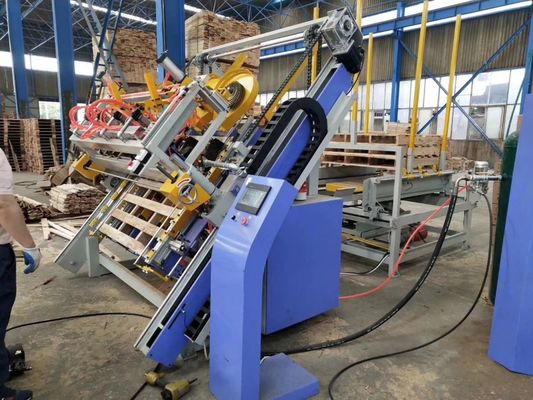 USA Style Wood Pallet Nailing Machine Wood Pallet Making Production Line