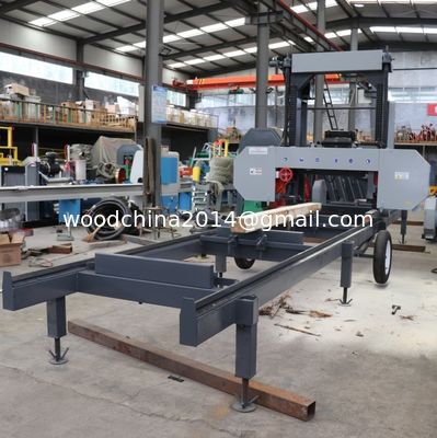 Log Diesel/Petrol Engine Sawmill Wood Machine Portable Band Sawmill With Trailer Saw Mill Machine