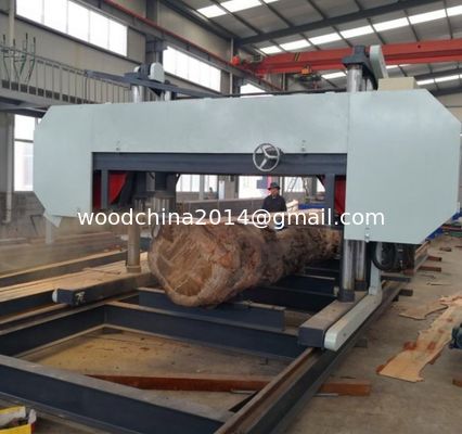 Dia 2500mm CNC Horizontal Automatic Wood Bandsaw Machine Band Saw For African Log Cutting