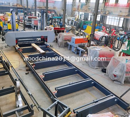 Dia 2500mm CNC Horizontal Automatic Wood Bandsaw Machine Band Saw For African Log Cutting